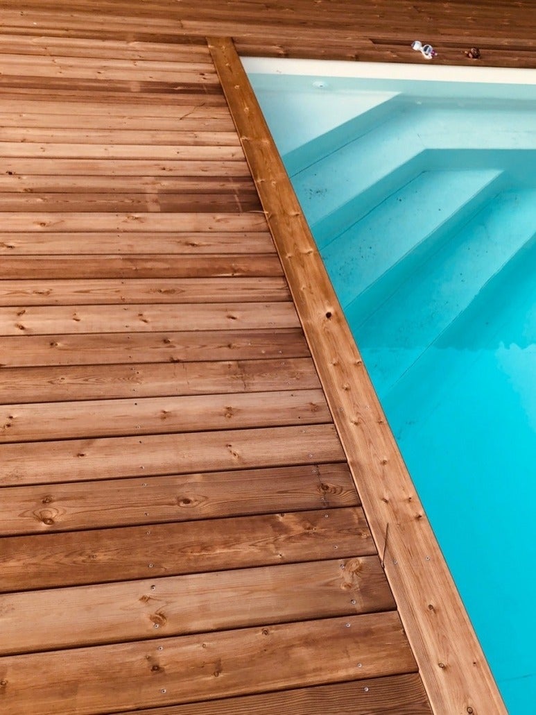 Kit terrasse 35m² en lame PIN DU NORD AB avec Lambourde, vis, cale de ventilation, plot pvc et Bande bitumineuse - 2