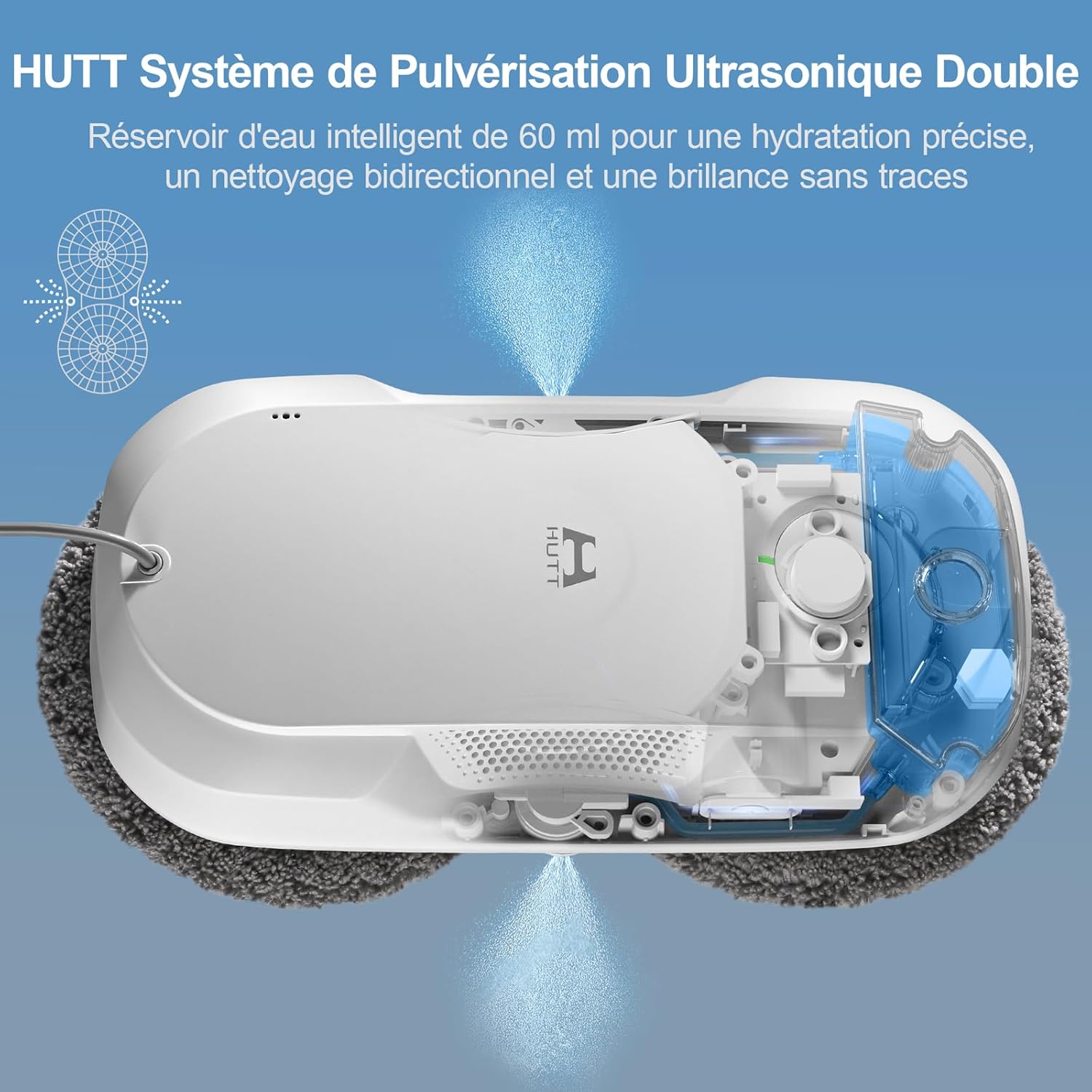 Robot Nettoyeur De Vitres HUTT DDC56 - Nettoyage Automaté Et Sécurisé Pour Fenêtres Et Miros