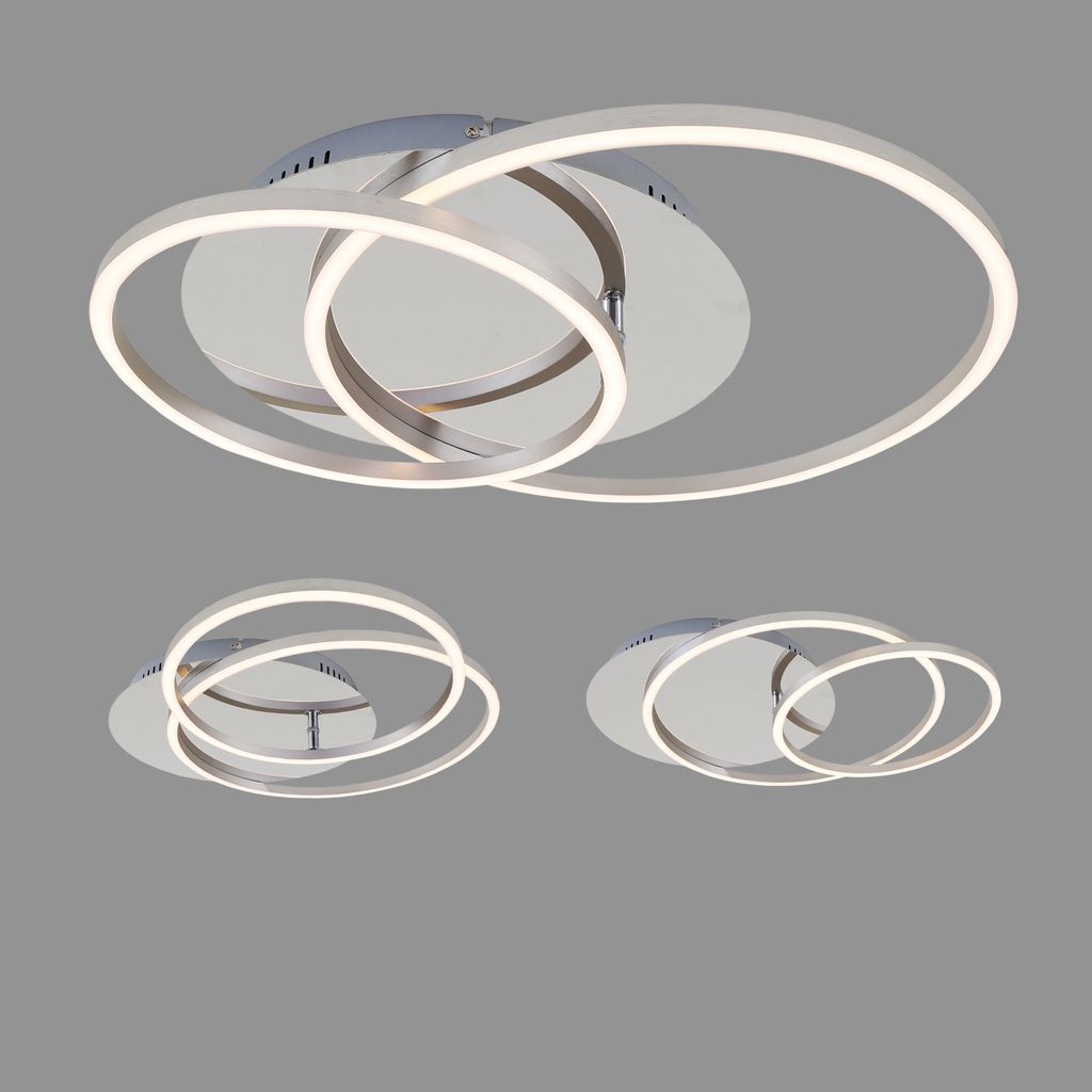 Plafonnier LED BRILONER LEUCHTEN FRAME, 40 W, 3200 lm, IP20, chrome-alu, métal-plastique, intensité lumineuse variable, 51,5 x 39,5 x 8 cm - 5