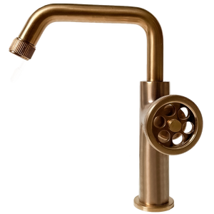 Indus mitigeur lavabo bas cuivre brossé