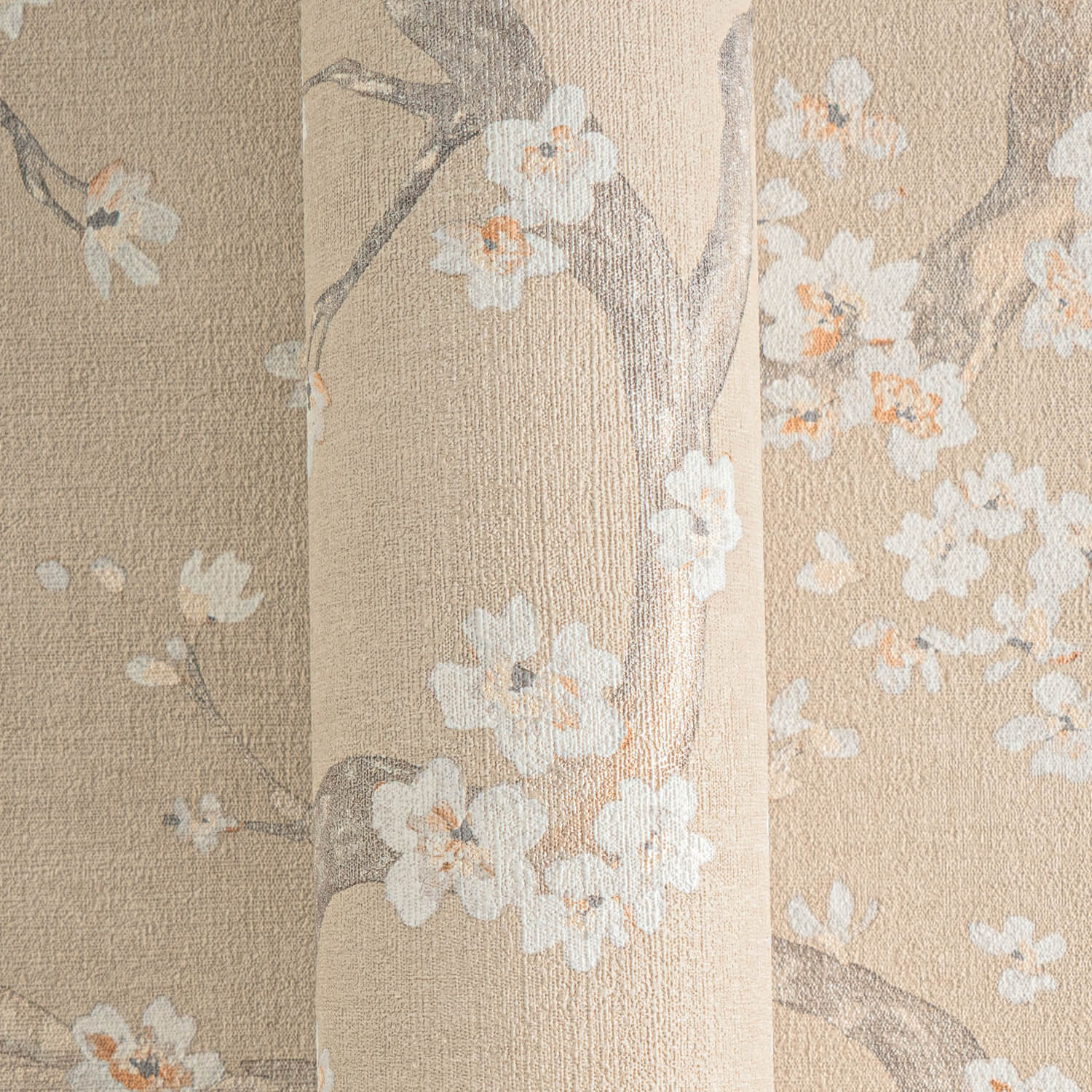 Profhome 781992-GU Papel de parede com flores texturizado fosco 5,33 m2 - 4