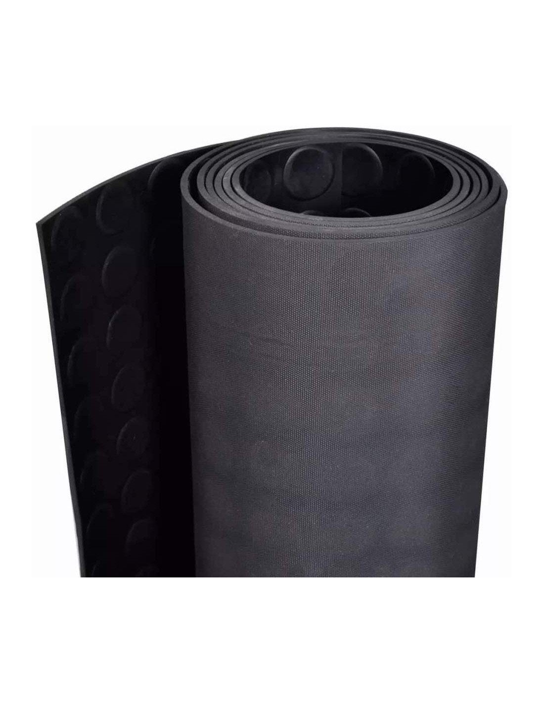 Tapete de Borracha Antiderrapante 3mm | 2 metros de largura | Piso de Círculos | ponto redondo 2x5 - 3