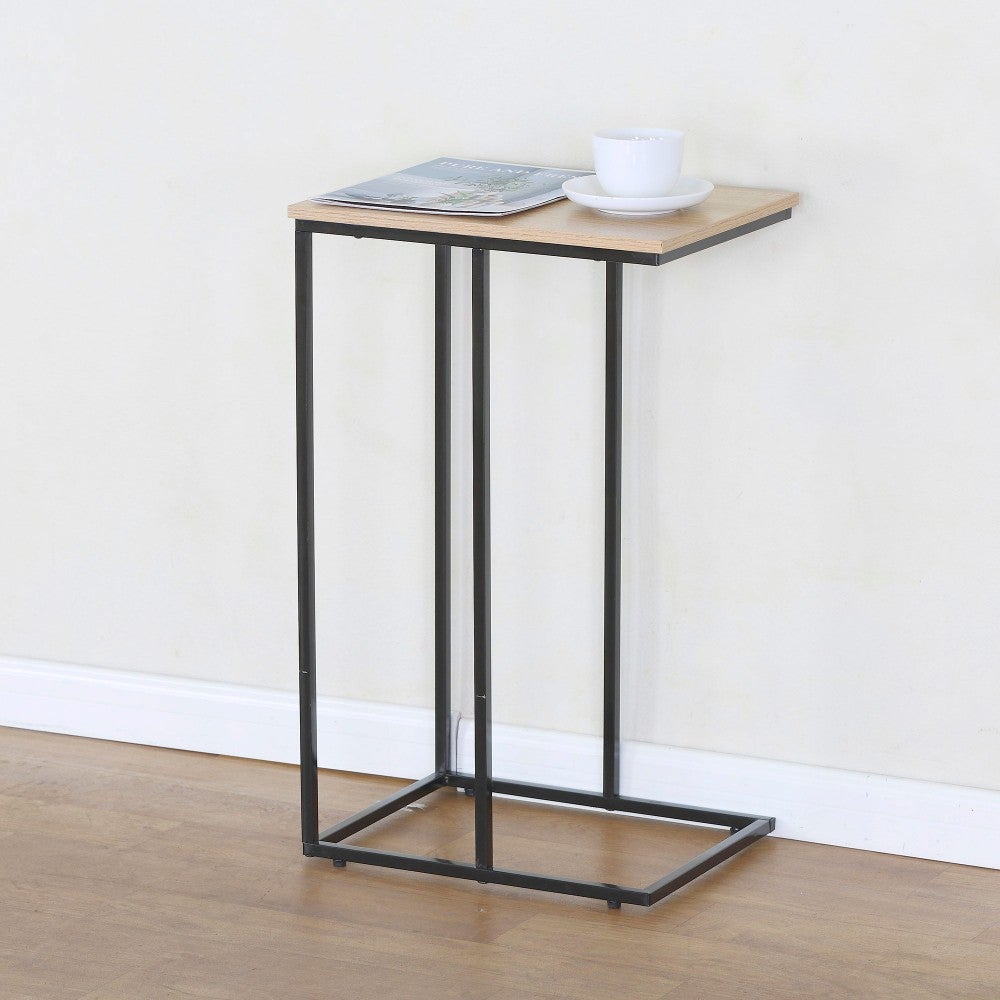 Max Home Table d'appoint en bois en forme de C 40x30x66 cm - 2