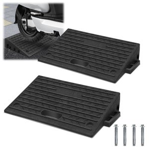 Rampe D'accès Caoutchouc Wiltec 110x32x3.8cm - Capacité 50 Tonnes - Antidérapante - Neuve