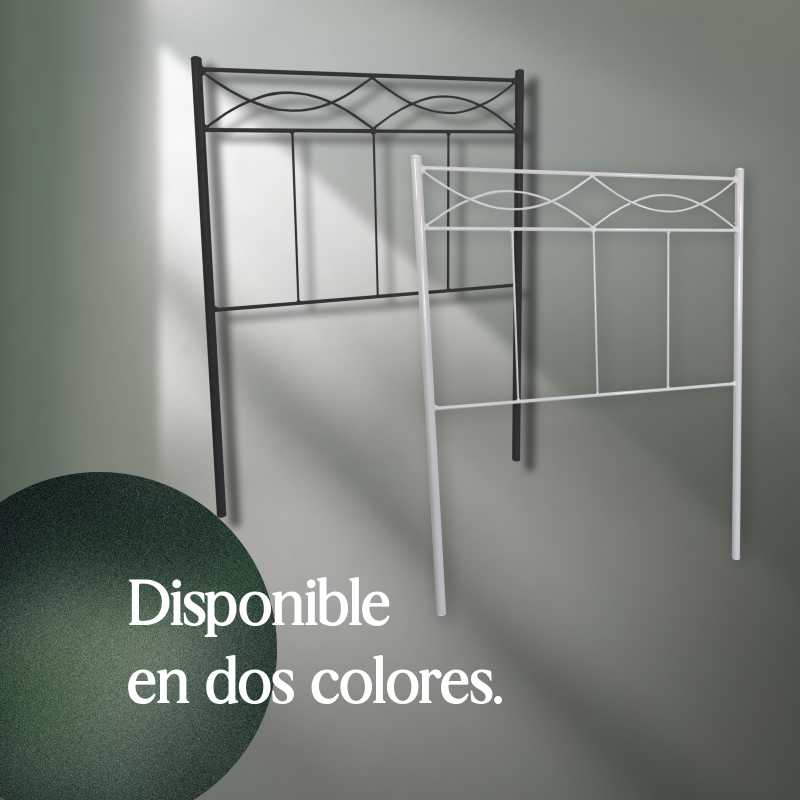 Cabecero Cama de Forja Nova | Resistente | Individual o Matrimonio. (Negro - 150 cm) - 5