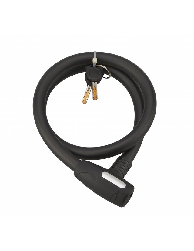 THIRARD - Antivol à clé Stunt, câble acier, vélo, 18mmx1m, 2 clés, noir - THIRARD