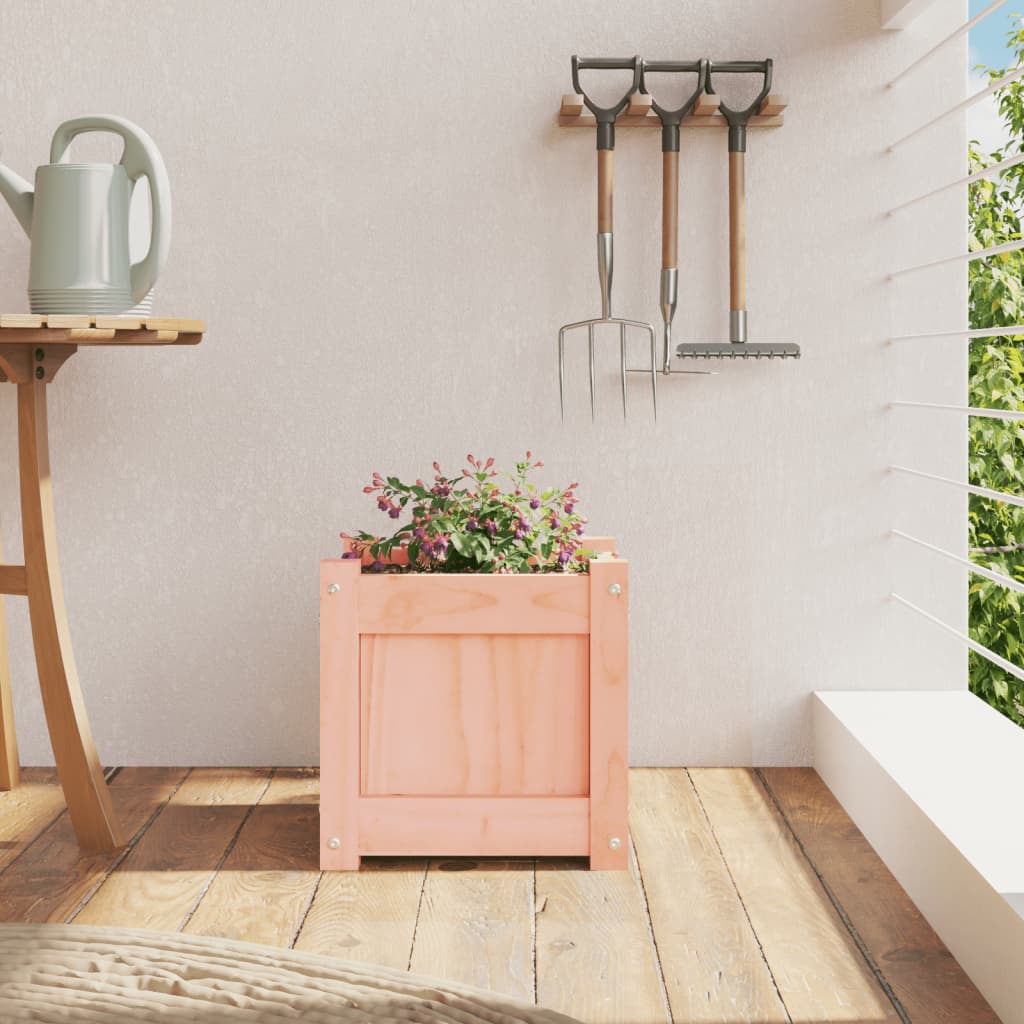 Jardinière, Bac à fleurs, Pot de fleurs 31x31x31 cm bois massif de douglas n1705l - 3