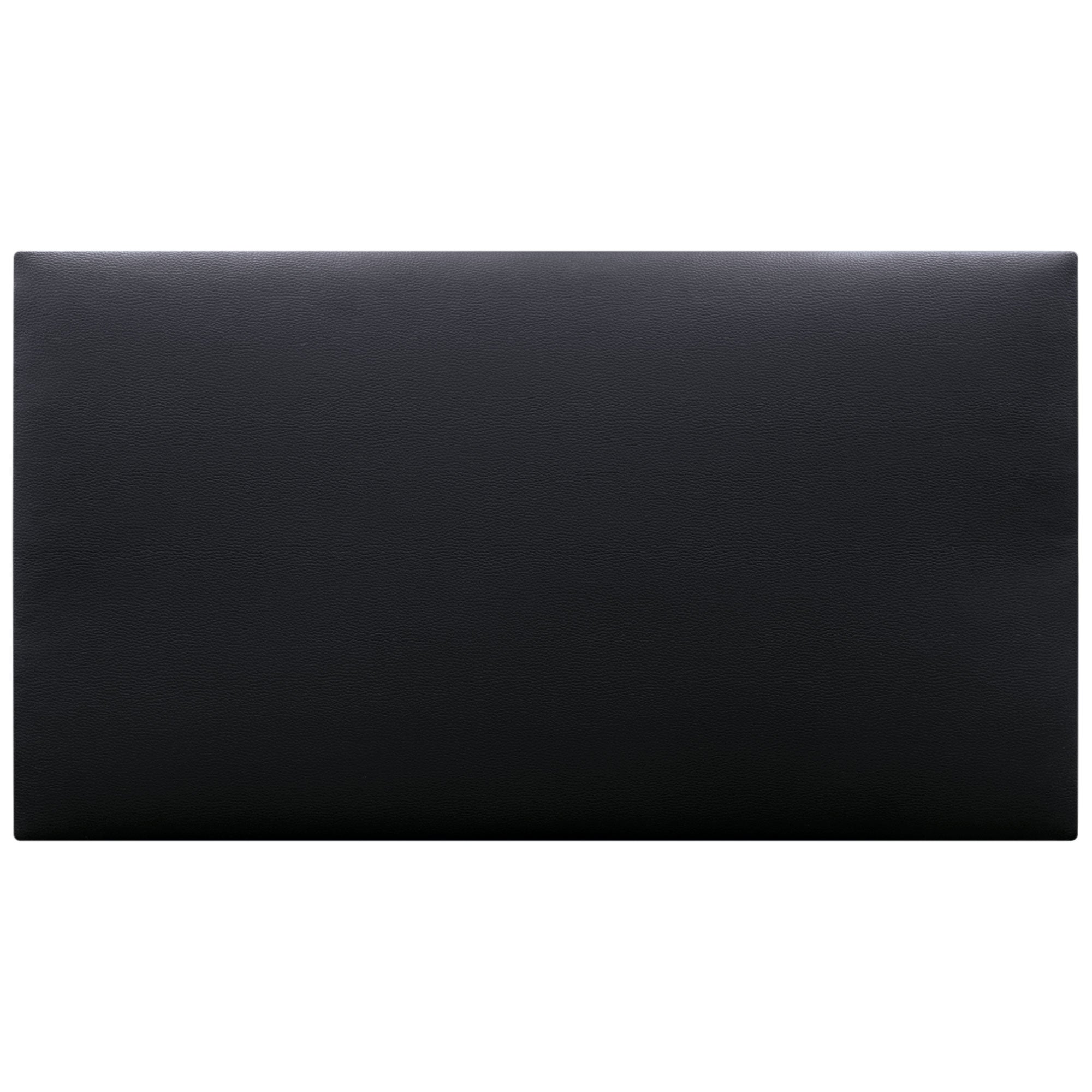 DHOME Cabecero de Polipiel Liso cabeceros Cabezal tapizado Cama (Polipiel Negro, 110cm (Camas 80/90/105)) - 3