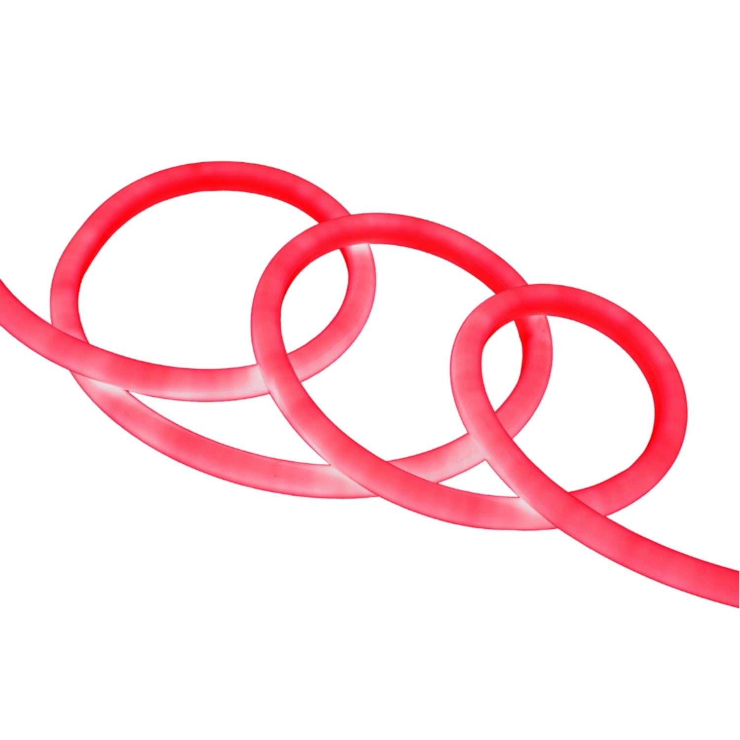 Bobine Néon LED Flexible 360º Rond Dimmable 220V AC 120LED/m IP67 Jaune 50 Metres Sur Mesure Coupe Tous Les 100cm