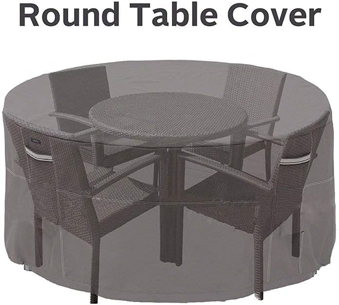 Housse de table de jardin 128x71cm, housse de mobilier de jardin imperméable en polyester 210D, housse de protection anti-poussière pour tables, chais - 2