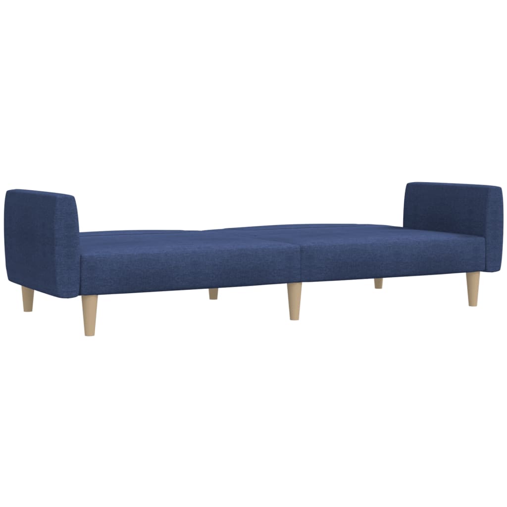 Canapé-lit | Lit simple | Canapé convertible à 2 places bleu tissu CFW51738 - 6