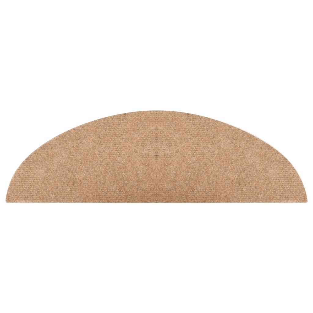 vidaXL Tapis d'escalier auto-adhésifs 30 pcs beige 56x17x3 cm - 8