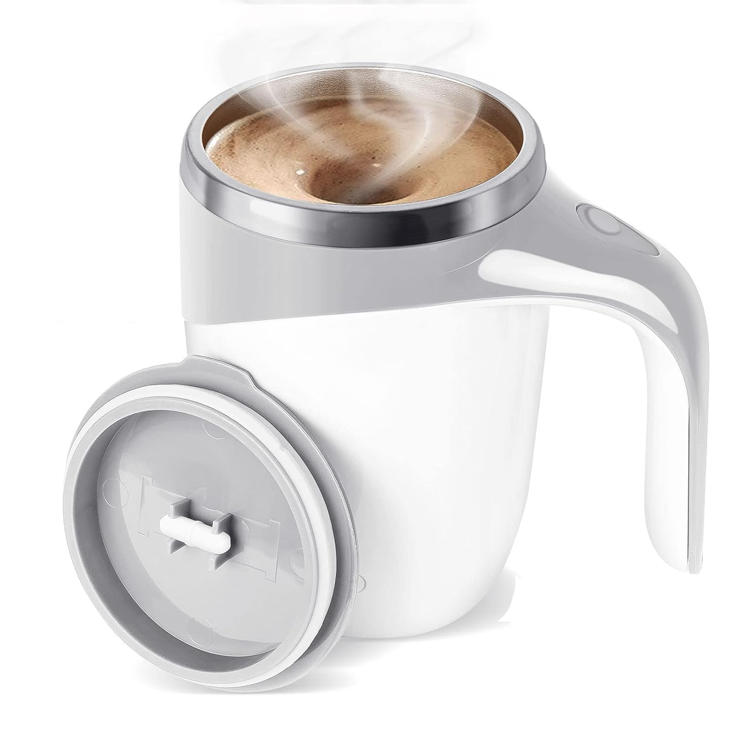 Tazza Da Caffè Elettrica Magnetica Automatica In Acciaio Inossidabile Da 400 Ml Per Casa Ufficio Viaggio Caffe Latte Cioccolata Calda Cacao Proteine 90075131