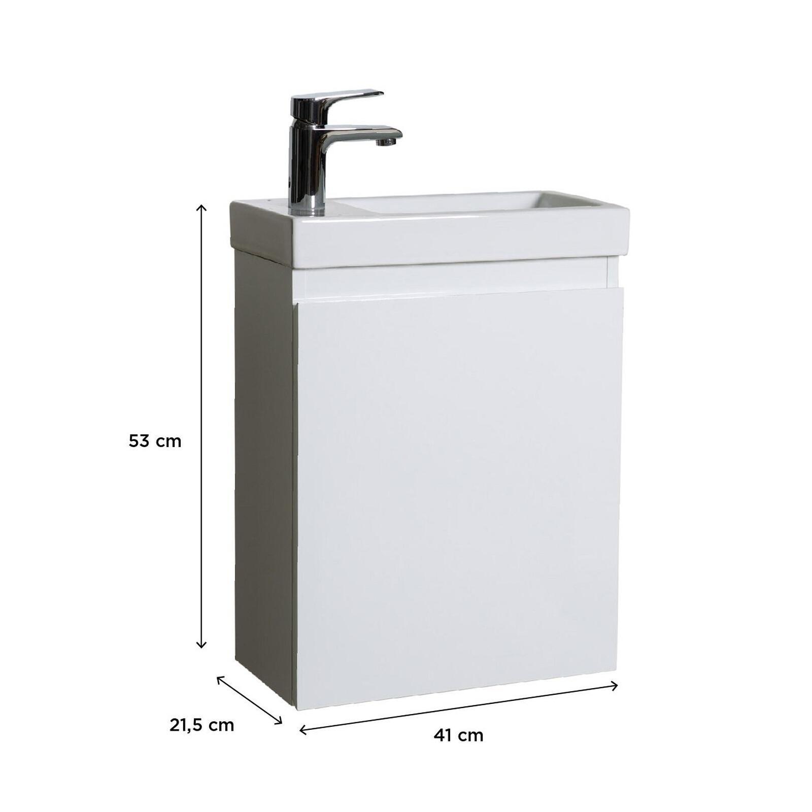 Meuble lave-mains LISA suspendu 41 cm - 3