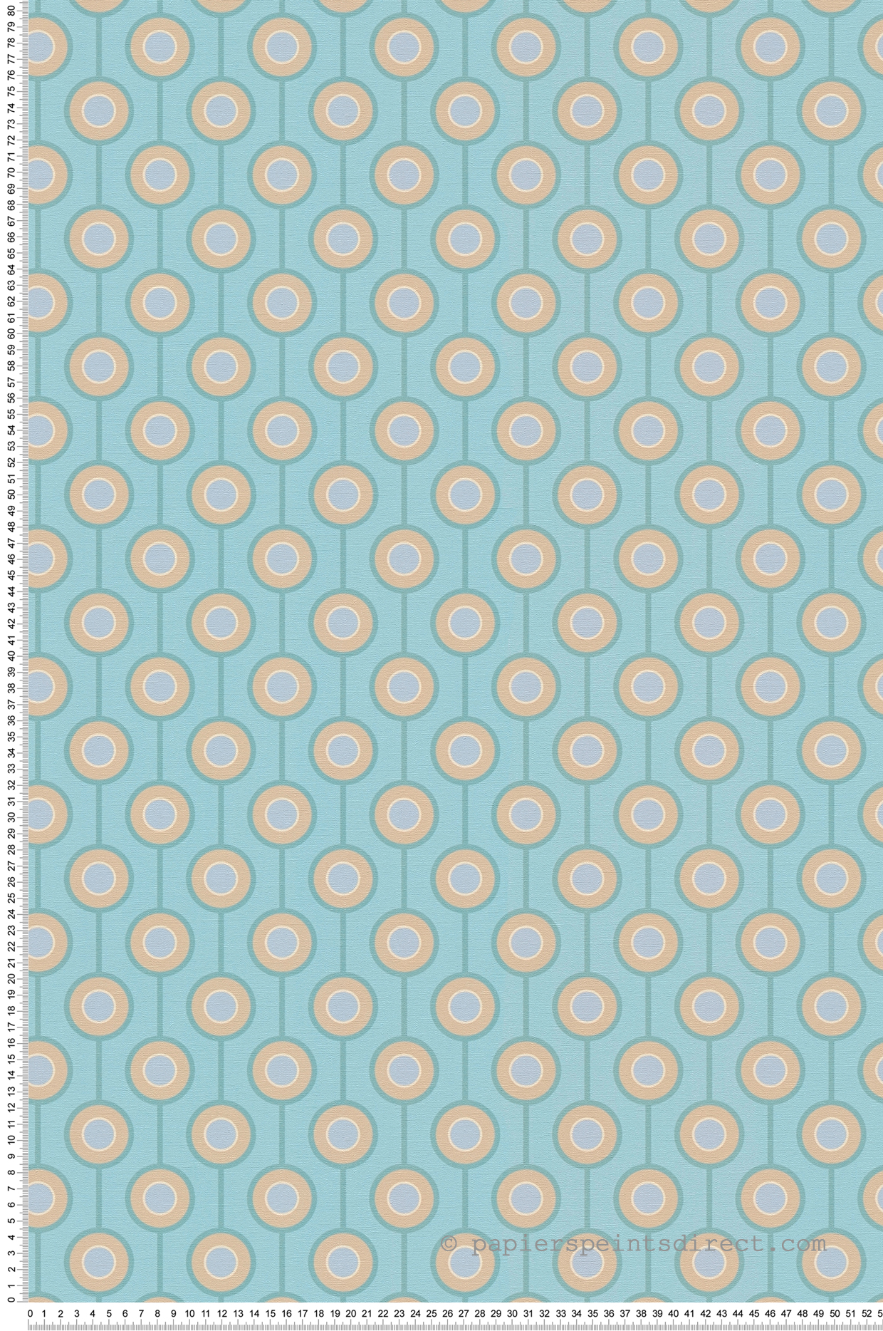Papel pintado azul celeste estilo retro chic tejido no tejido papel pintado geométrico para salón o dormitorio
