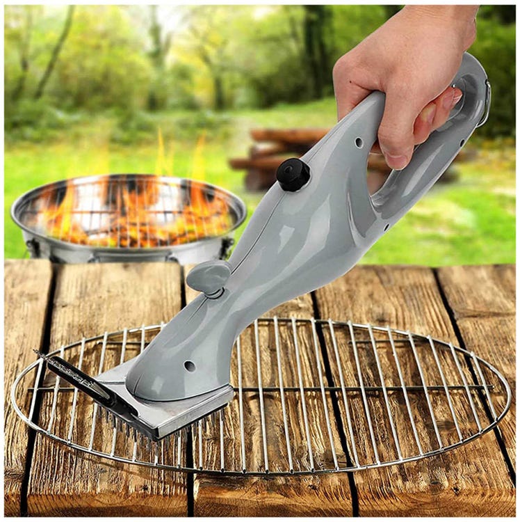 Escova de limpeza para churrasqueira - escovas para limpeza de grelhas a vapor - acessórios de limpeza para grelhas de aço inoxidável - 5