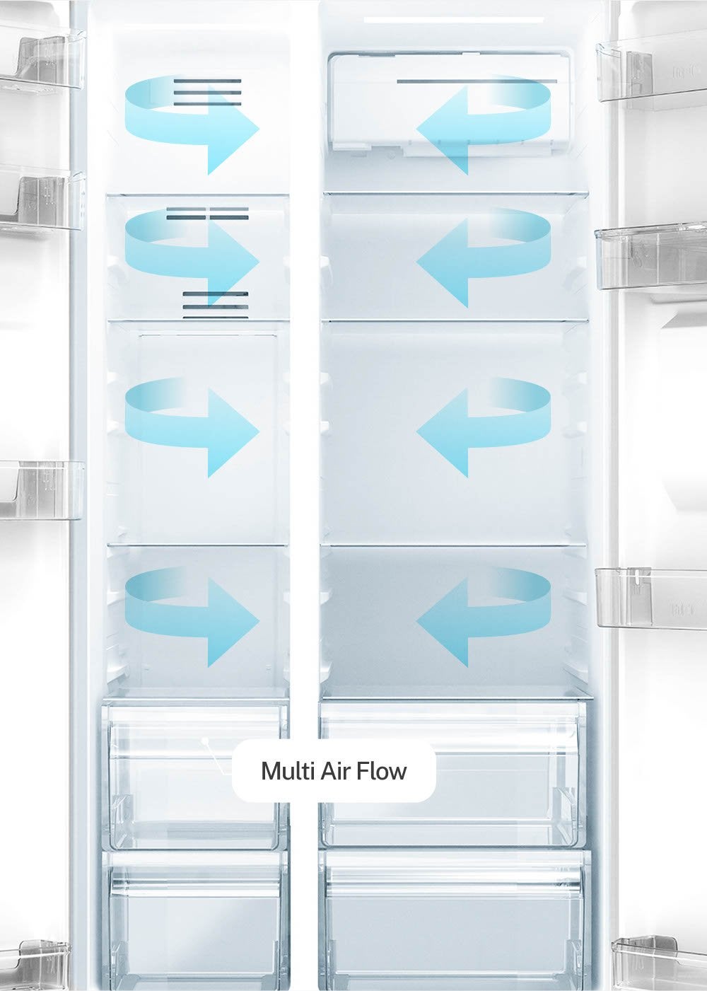 CREATE - FRIDGE STUDIO SIDE BY SIDE 550 - Réfrigérateur Side by Side 550 L No Frost- Moka - 6