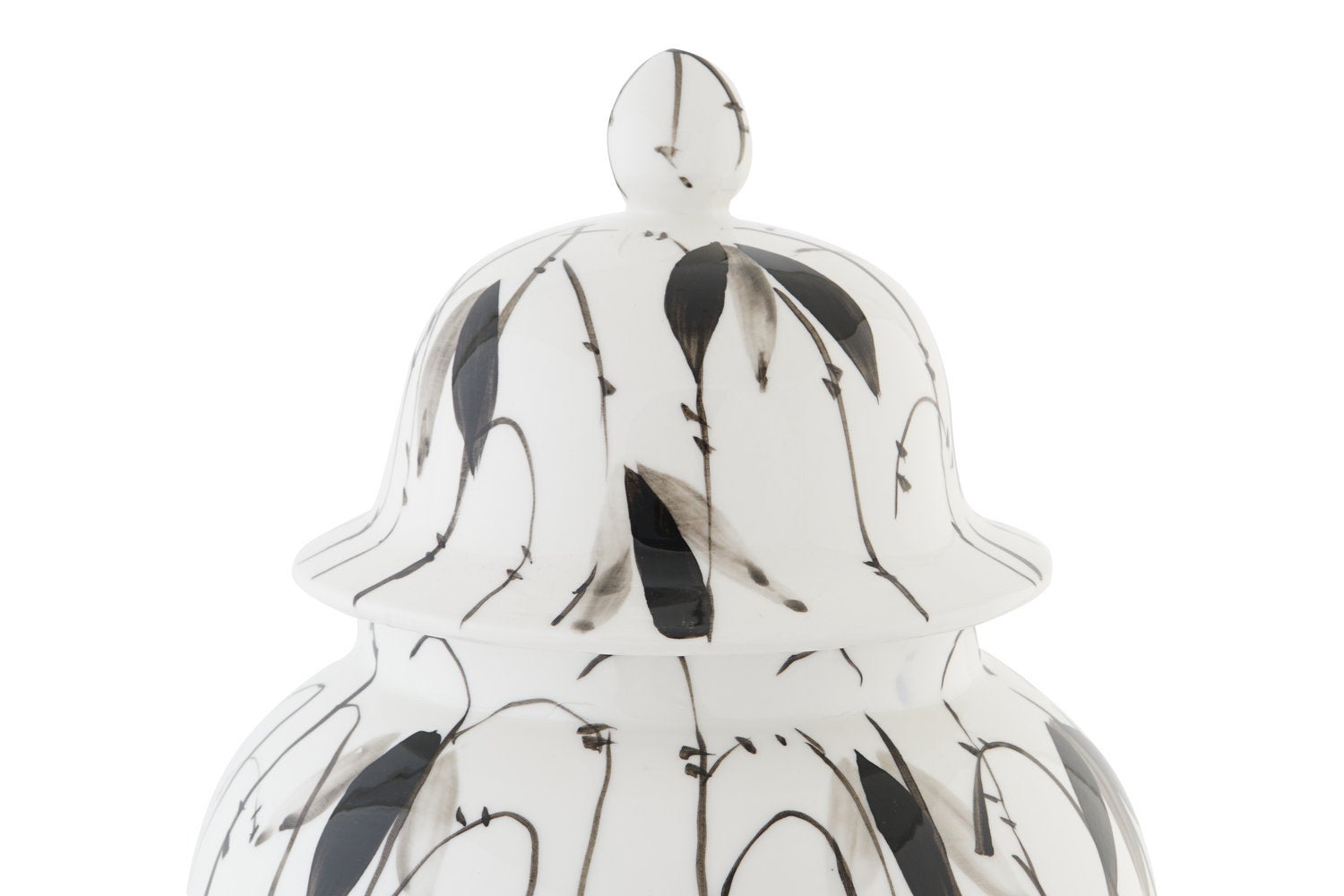 Tibor Porcelaine 22x22x42 Feuilles Blanc - 2