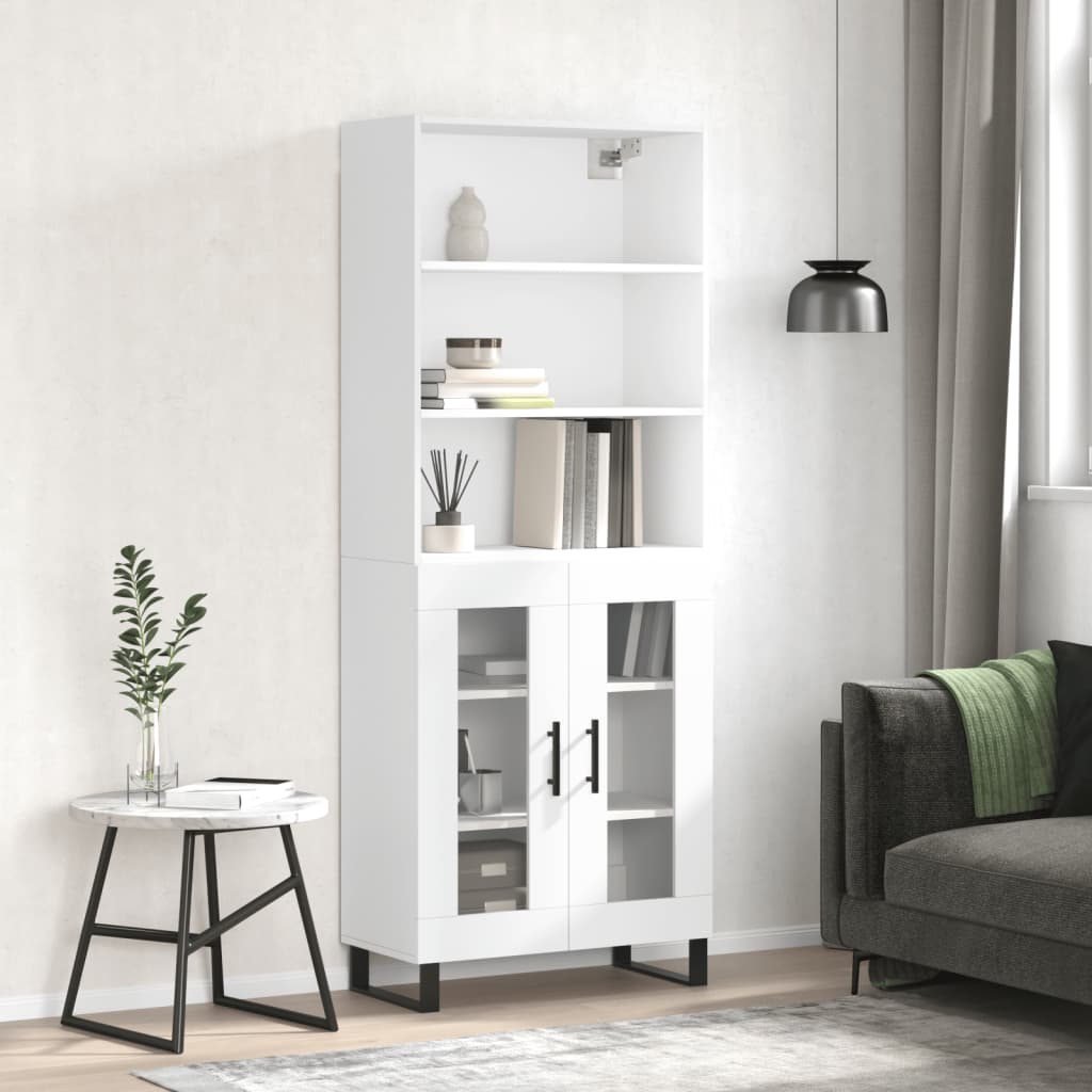 Grand Bahut De Salle à Manger Fait Main – Bois – Moderne Beige – 220 Cm