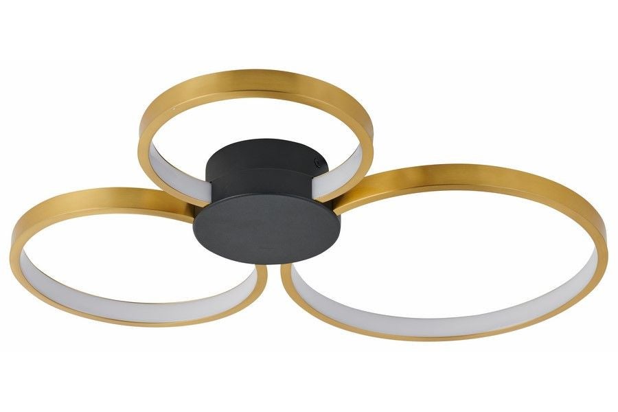 Lampa wisząca Condida LED 24W Odcienie bieli 1920lm złoto-czarna-biała wym: 6 x 58 x 51,5 cm Reality