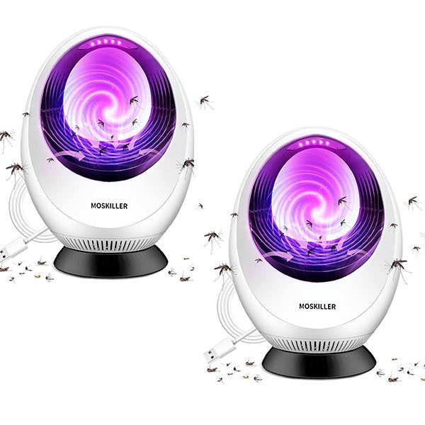 Mocna lampa owadobójcza UV - Elektryczny odstraszacz USB na muchy i owady - Do użytku wewnątrz/na zewnątrz - 2 sztuki