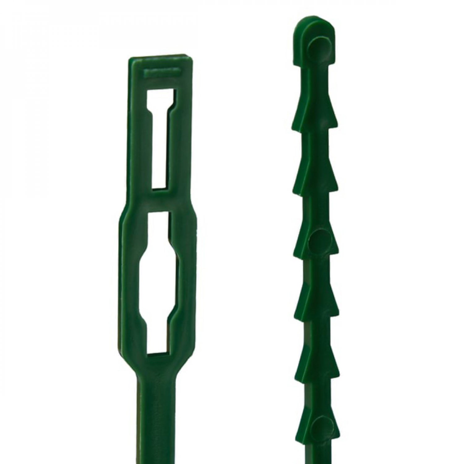 Lot de 400 attaches crantées pour plantes, supports, tuteurs, liens réglables pour arbustes, potagers - 23 cm - Vert - Linxor - 4