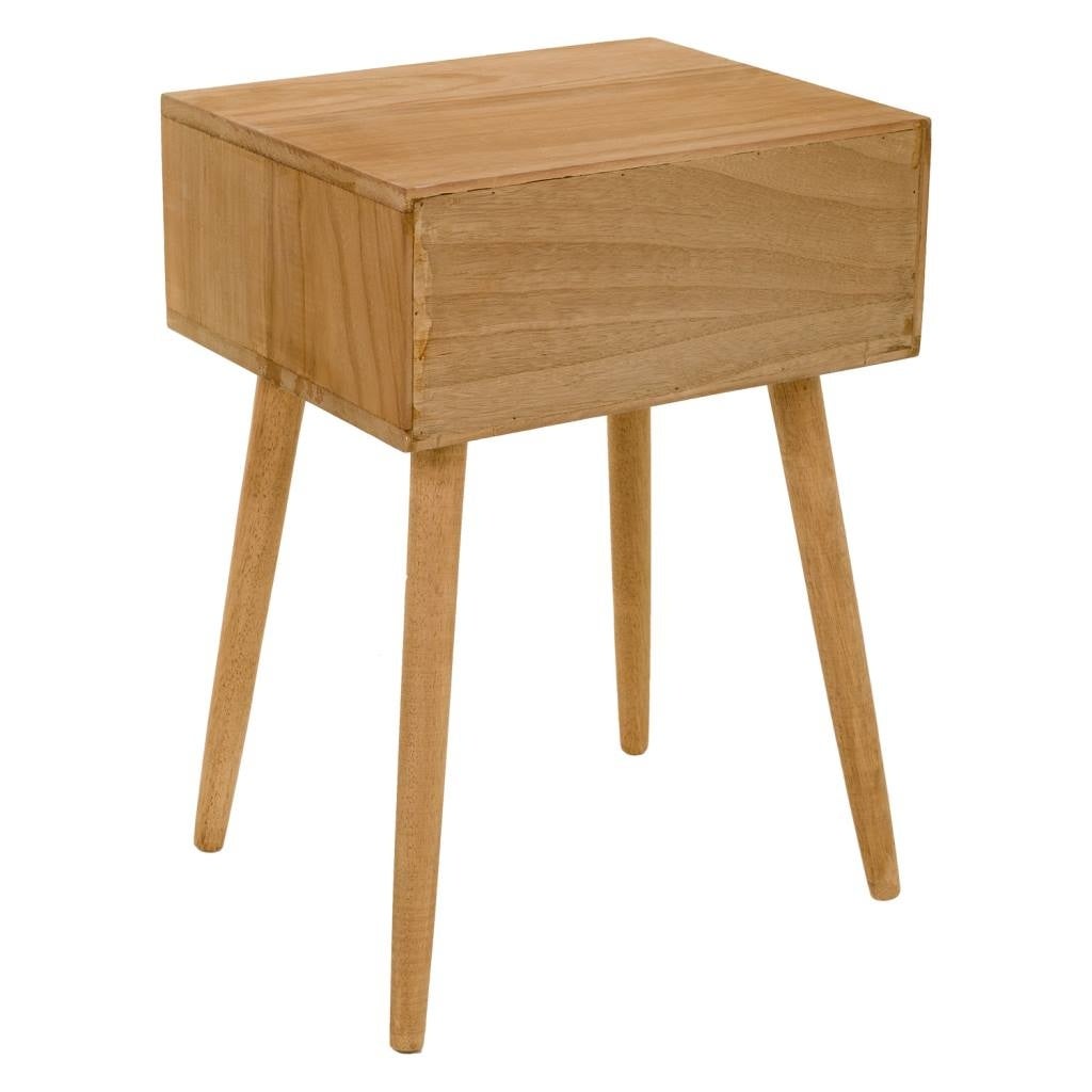 Table de chevet En Bois Marron 44x38x63h - 4