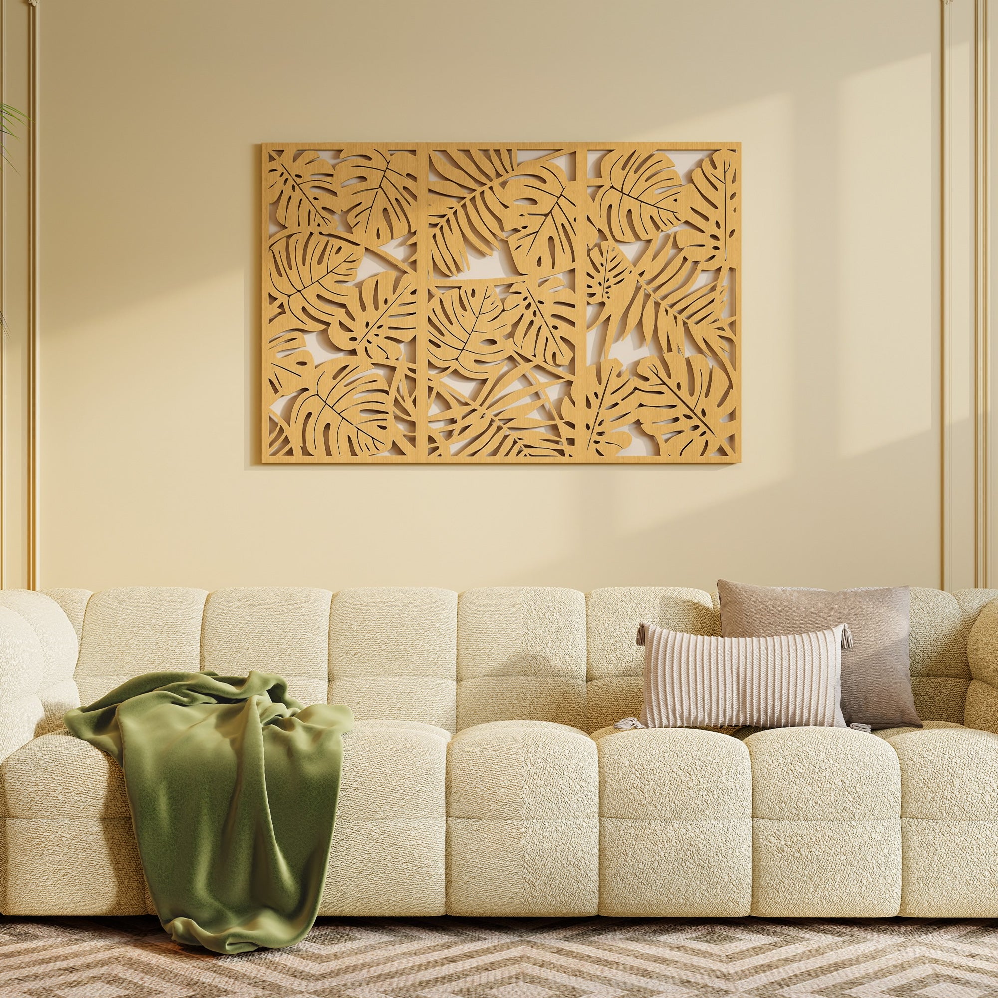 Décoration murale en bois MDF HOMCOM - 9