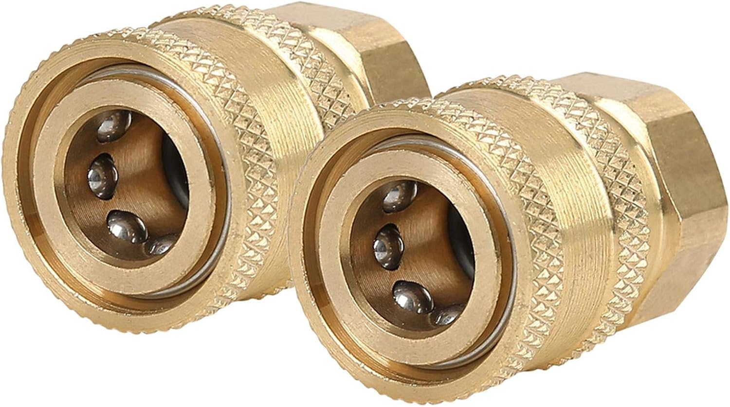 Raccord Tuyau Nettoyeur Haute Pression 8,9 Mm - Compatible Karcher AR, Métal, étanche, Pour Réparation/remplacement - Connexion Rapide, Débit Fiable - 12