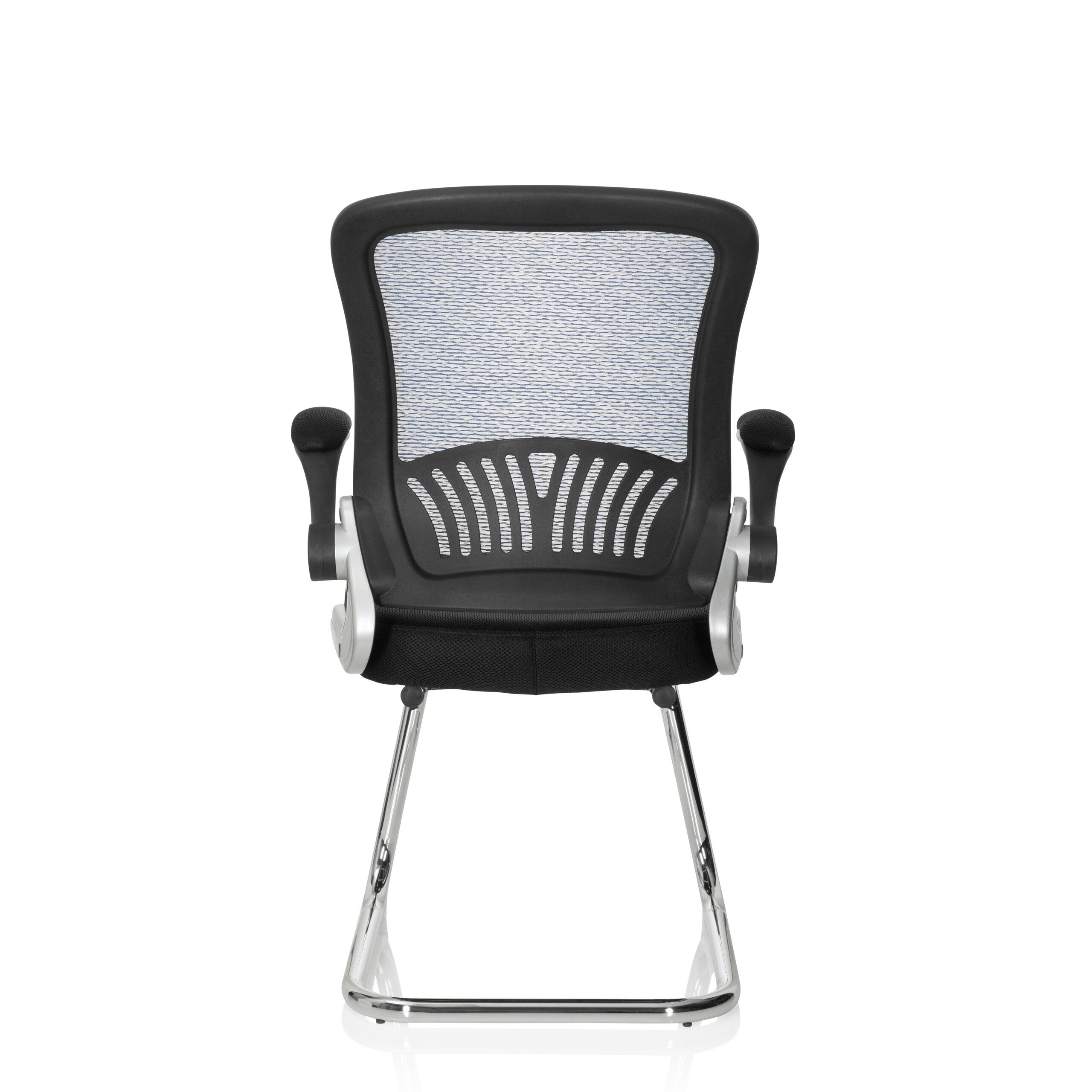 Sedia per visitatori / Sedia per conferenze FLYER PRO V Mesh Nero/Blu hjh OFFICE - 8