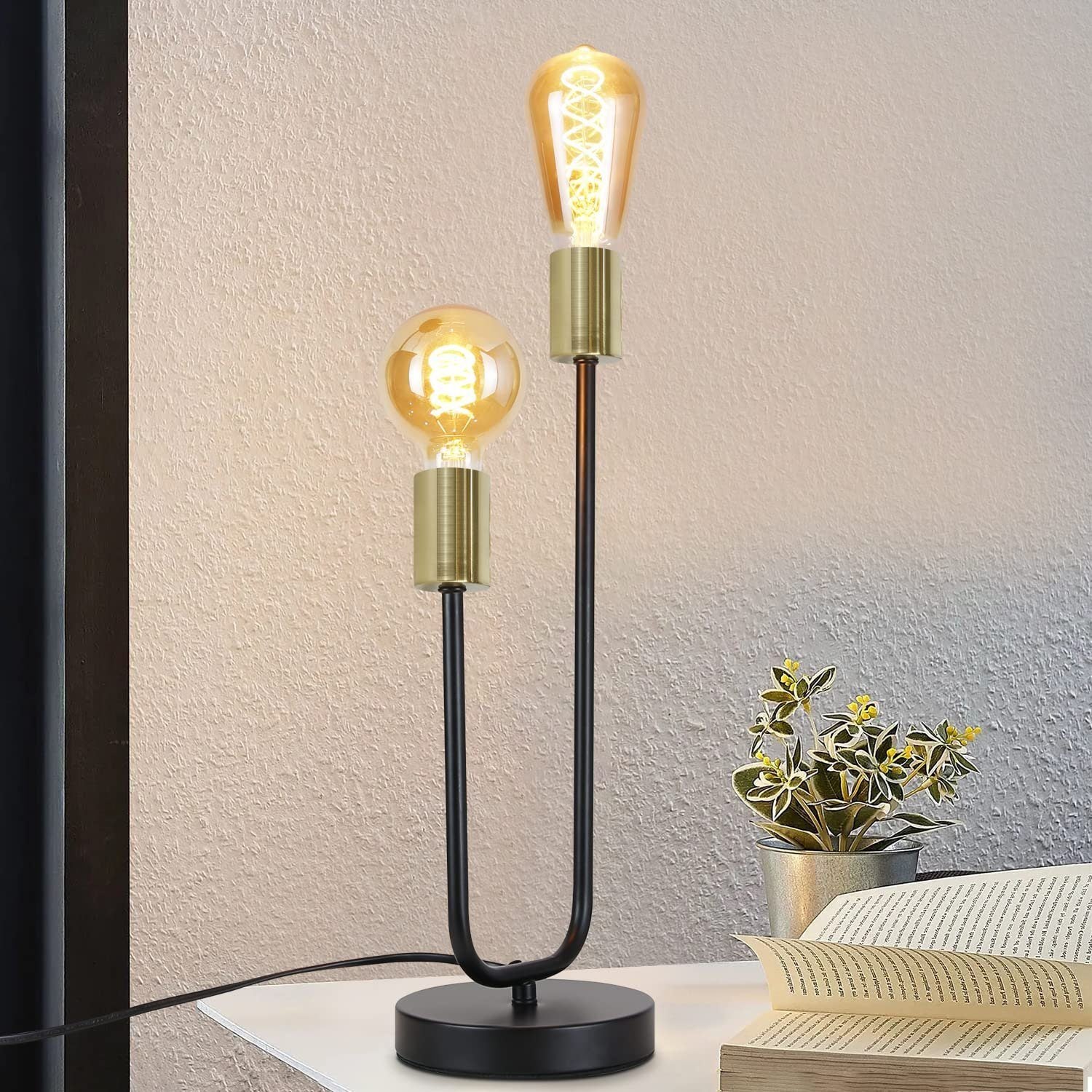 Lampe de table sans fil KELLY Rouille H38cm