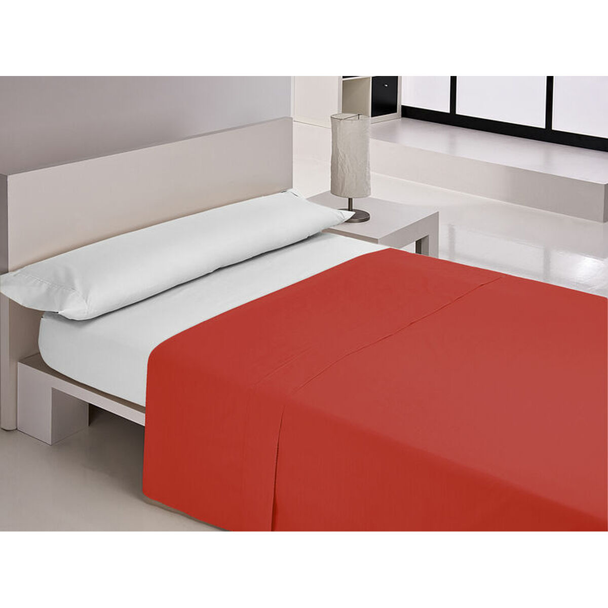 Sábana encimera happy home mix colors rojo cama de 105