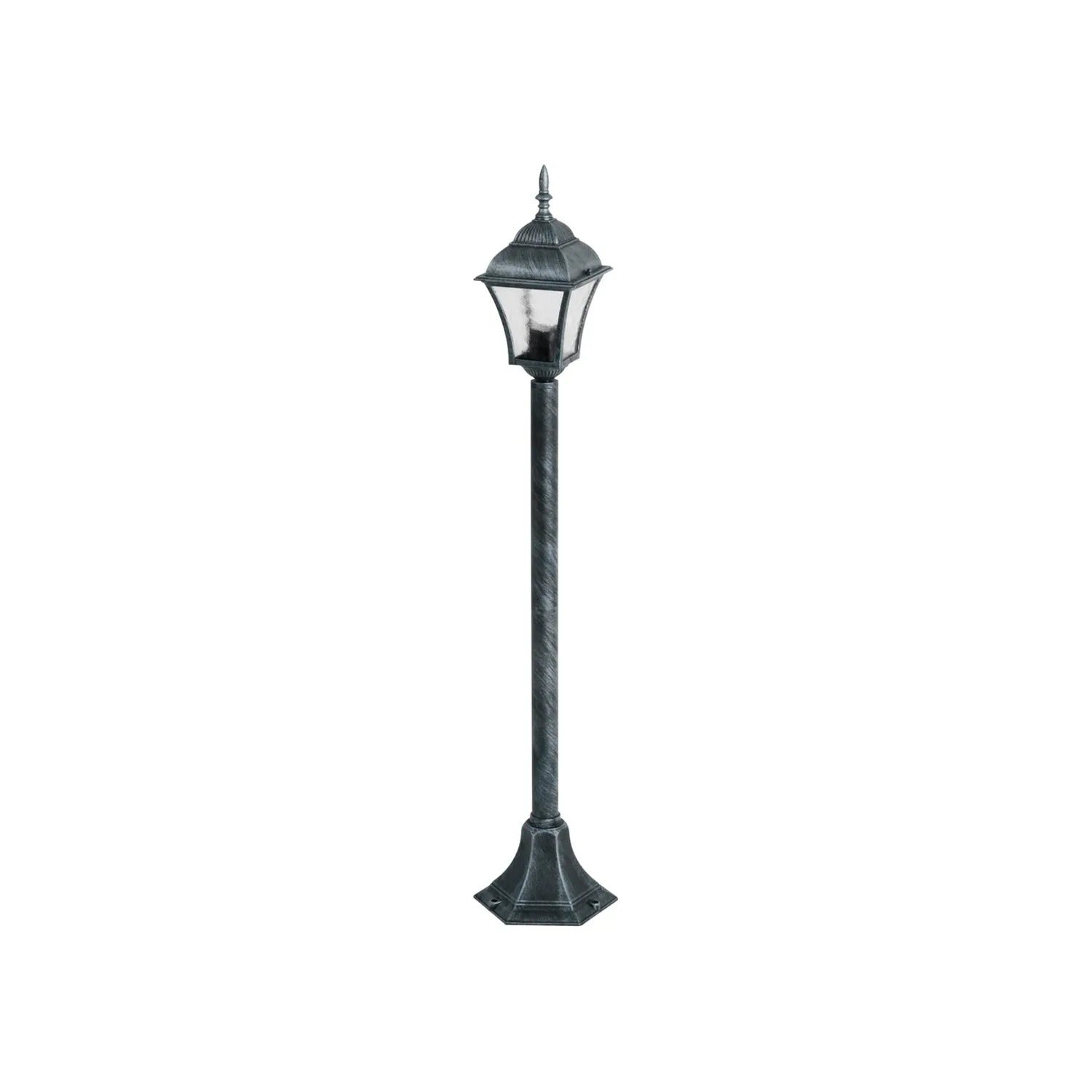 Lampa ogrodowa stojąca Toscana srebrny antyczny-przezroczysty 1xE27x60W IP43 wym: 106 x 14,5 x 20,5 cm metal Rabalux