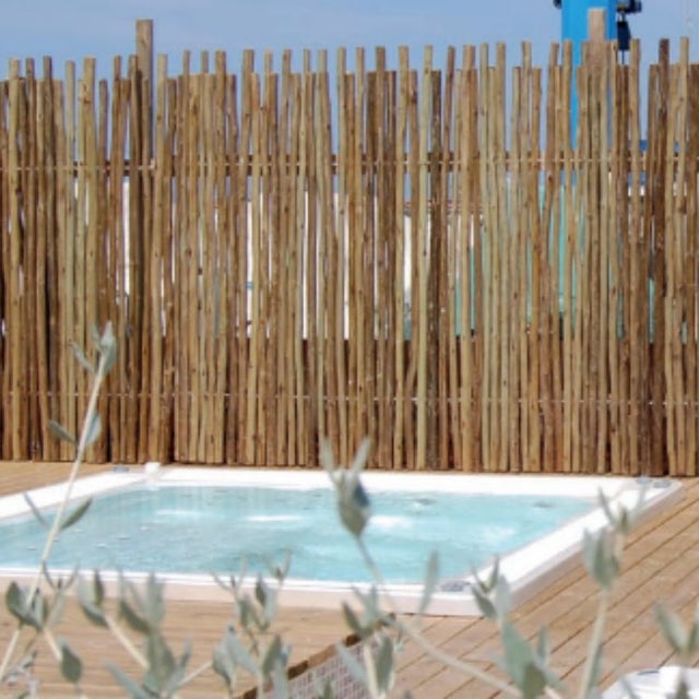 Panneau en eucalyptus traité L.100 x H.240 cm - 2 unités
