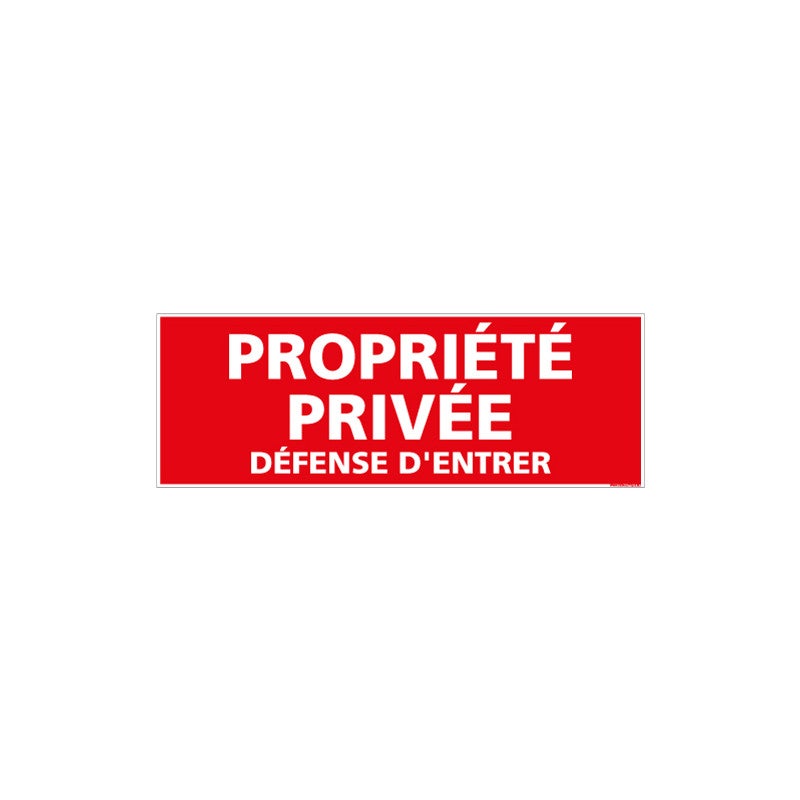 AUA SIGNALETIQUE - Panneau Propriété Privée Défense D'Entrer Circulaire - 330 Mm, Vinyl Adhésif : Buy Online At Best Price In KSA - Souq Is Now