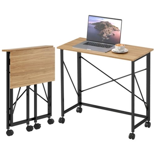 Willonin Petite Table Rectangulaire Pliante, Table Pliante Réglable, Table D 'appoint Pouvant être Relevée et Abaissée, Très Adaptée Aux Jardins, Terrasses et Balcons 76 * 50 * 74cm