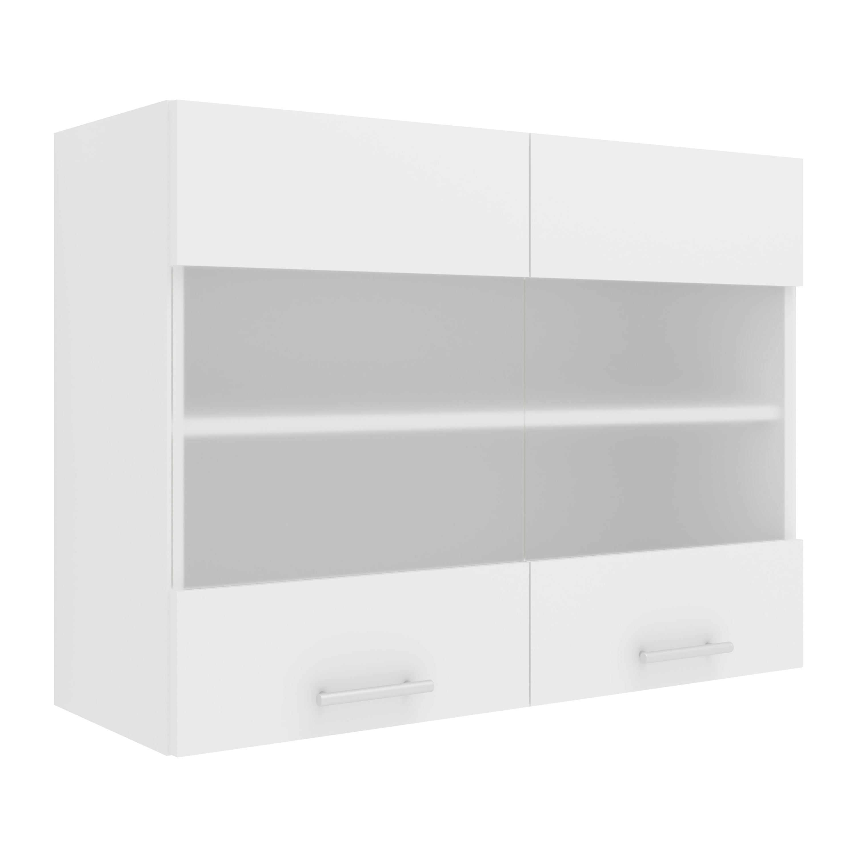 VCM Szafka wisząca na meble kuchenne Esilo Biały H. 60 x B. 80 x T. 31 cm