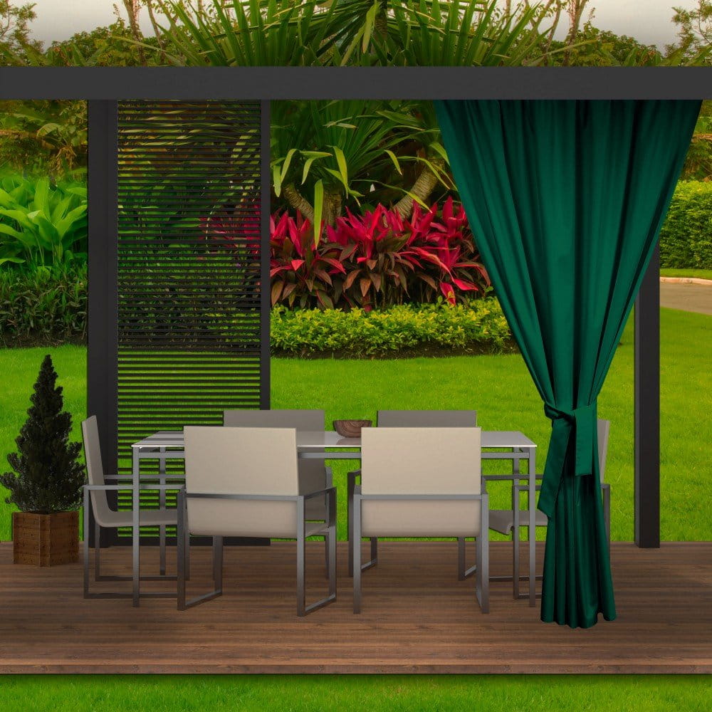 Cortinas de exterior 155x220cm, cortinas de exterior verde, cortina de pérgola impermeable, cortina para balcón, cortina de exterior para terraza