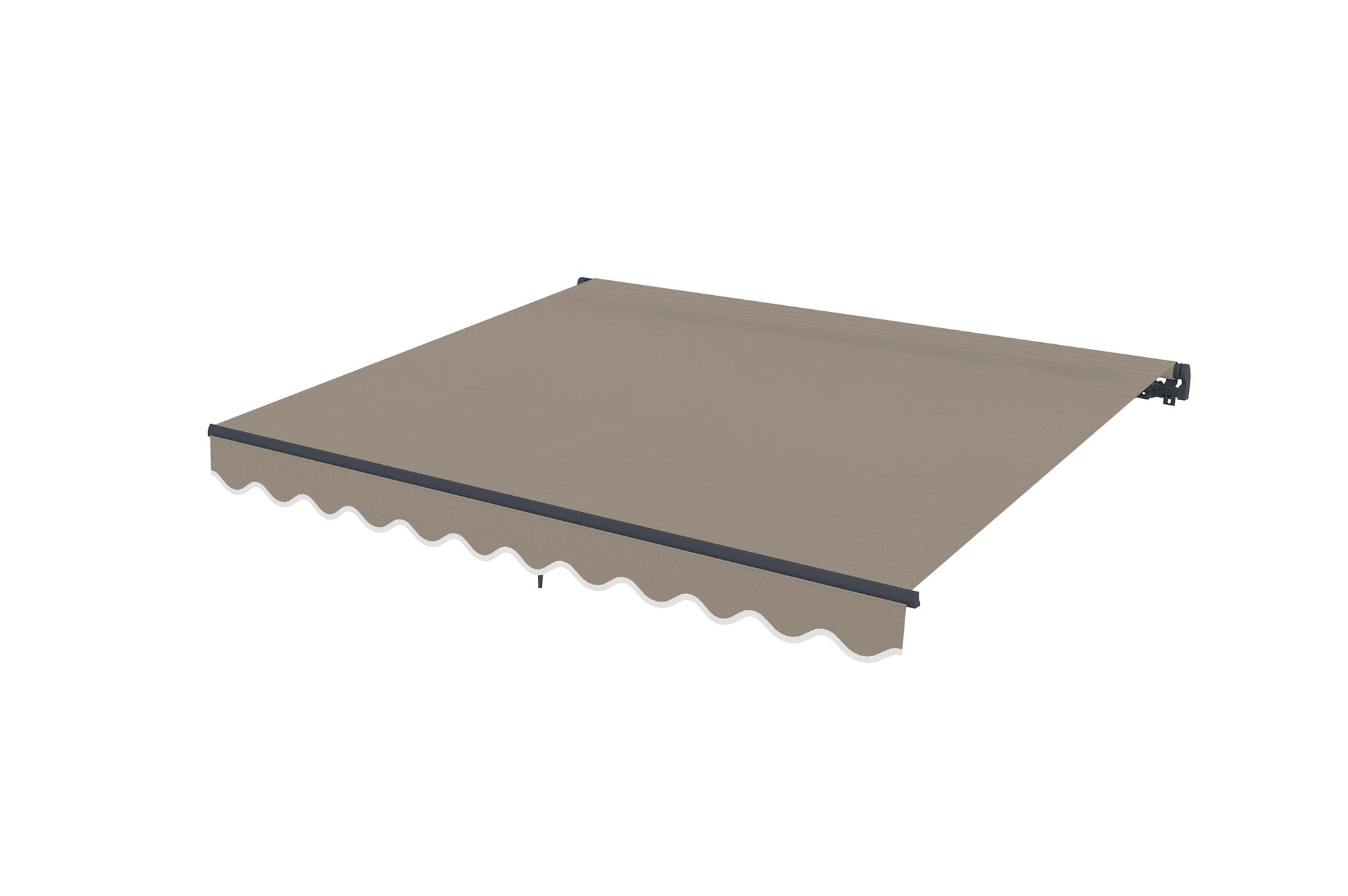 Store banne monobloc VECCHIO 3m x 2,5m - Toile premium 320g/m2 Taupe - 8