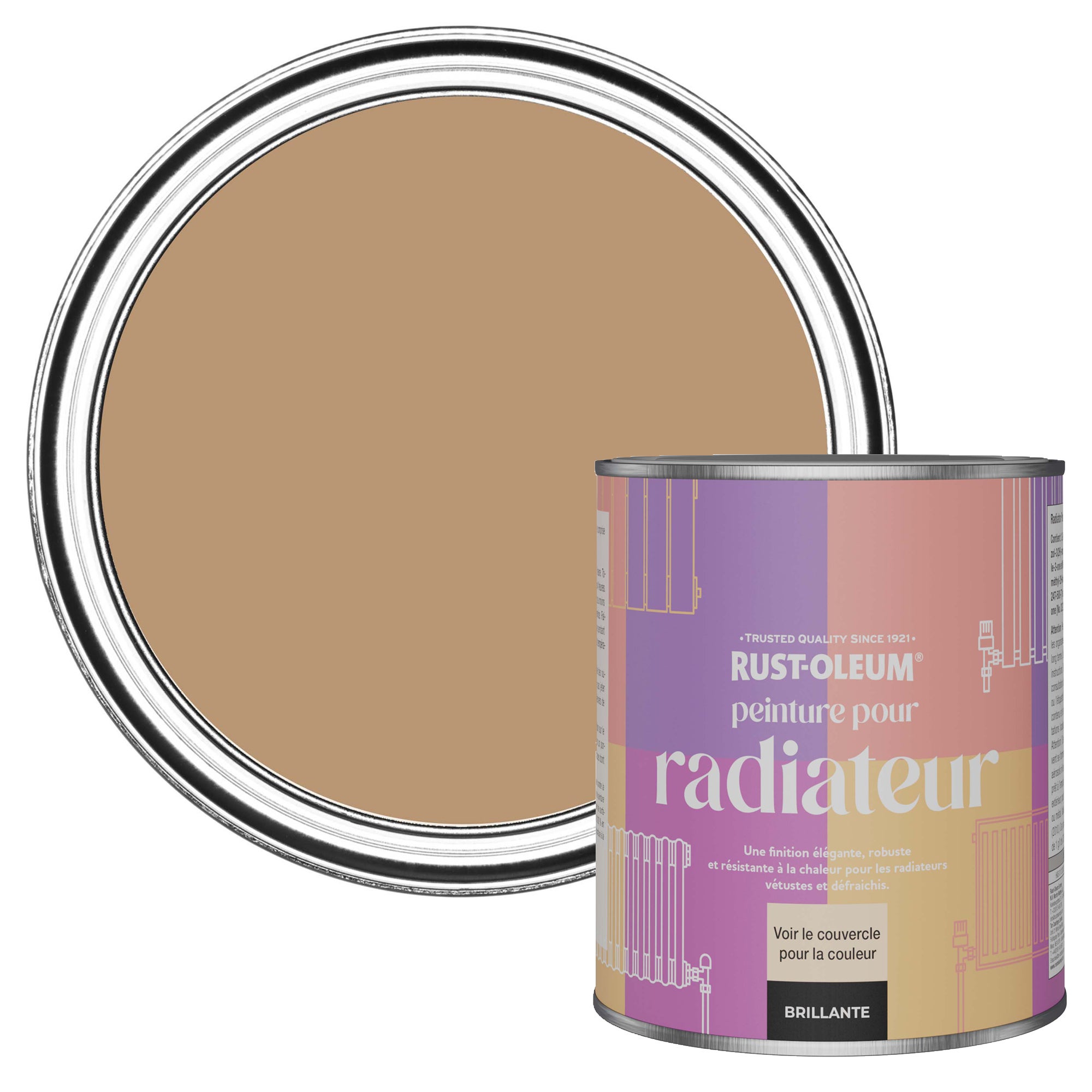 Rust Marron Rust-Oleum Peinture Marron Résistante à la chaleur pour Radiateur ...