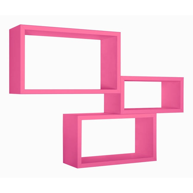 Mensole Da Parete Rettangolari Set Di 3 Pz Componibile Colore Fucsia Mod Trittico 86761484 Mensole Da Parete Rettangolari Set Di 3 Pz Componibile Colore Fucsia Mod Trittico 86761484