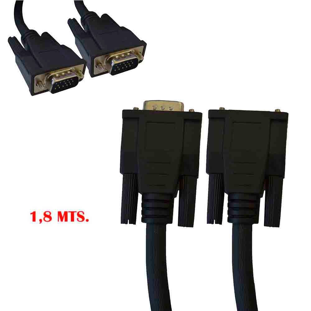 Duluok Cavo da HDMI a VGA1,8M, Cavo Adattatore HDMI a VGA Placcato in Oro ( Maschio a Maschio), Compatibile con Computer, Monitor, Proiettore, HDTV, Supporto 1080P