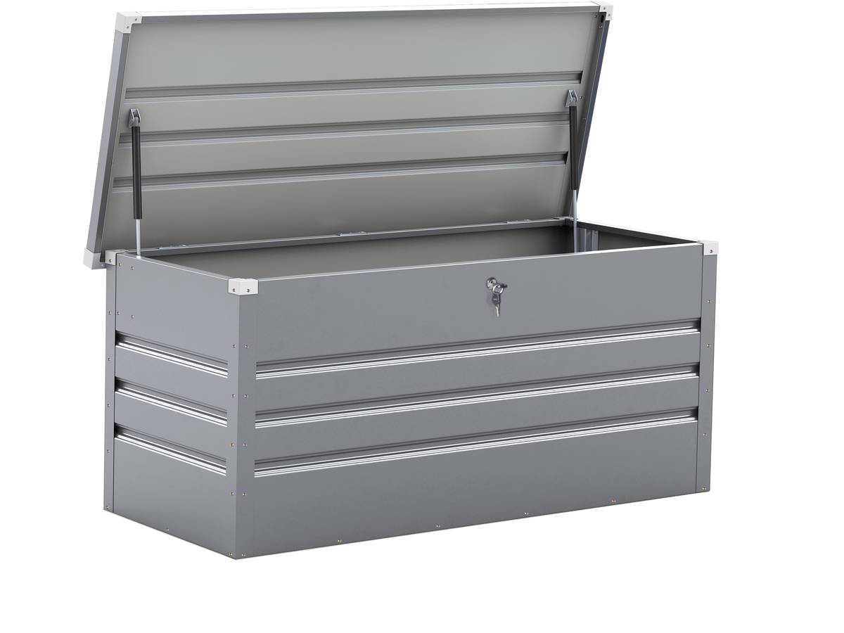 Coffre de Jardin Métal "Store" 680L - argent | Leroy Merlin