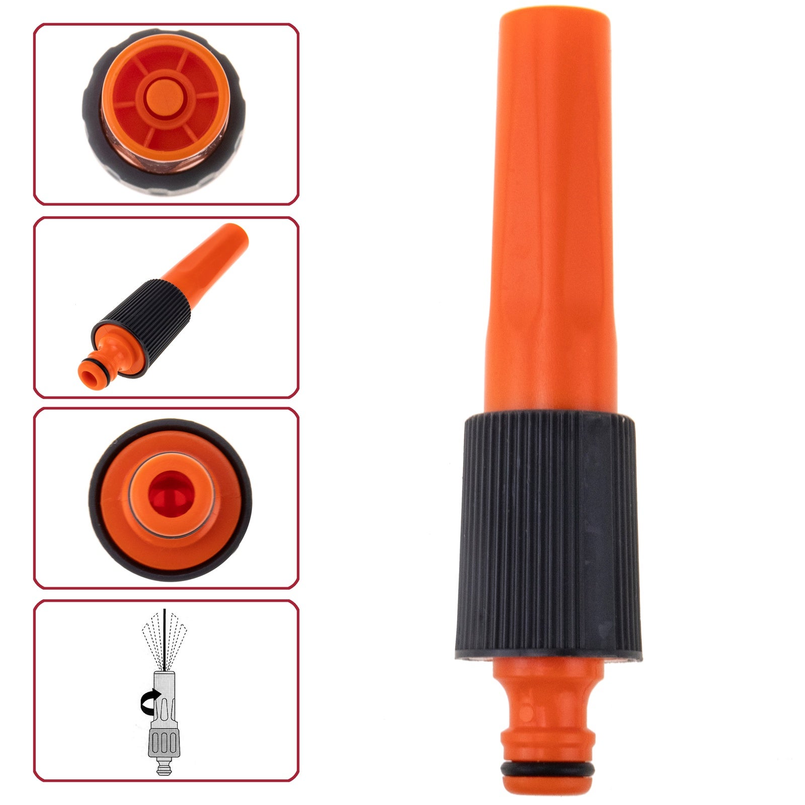 Lancia con irrigazione regolabile per tubo con raccordo da 1/2” a 3/4” - 4