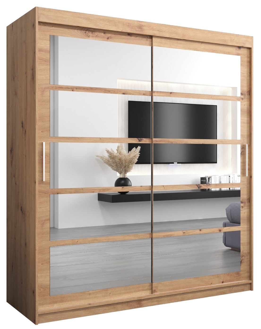 Szafa przesuwna garderoba ROMA 2 180 x 62 x 200 cm Artisan - Abiks Meble