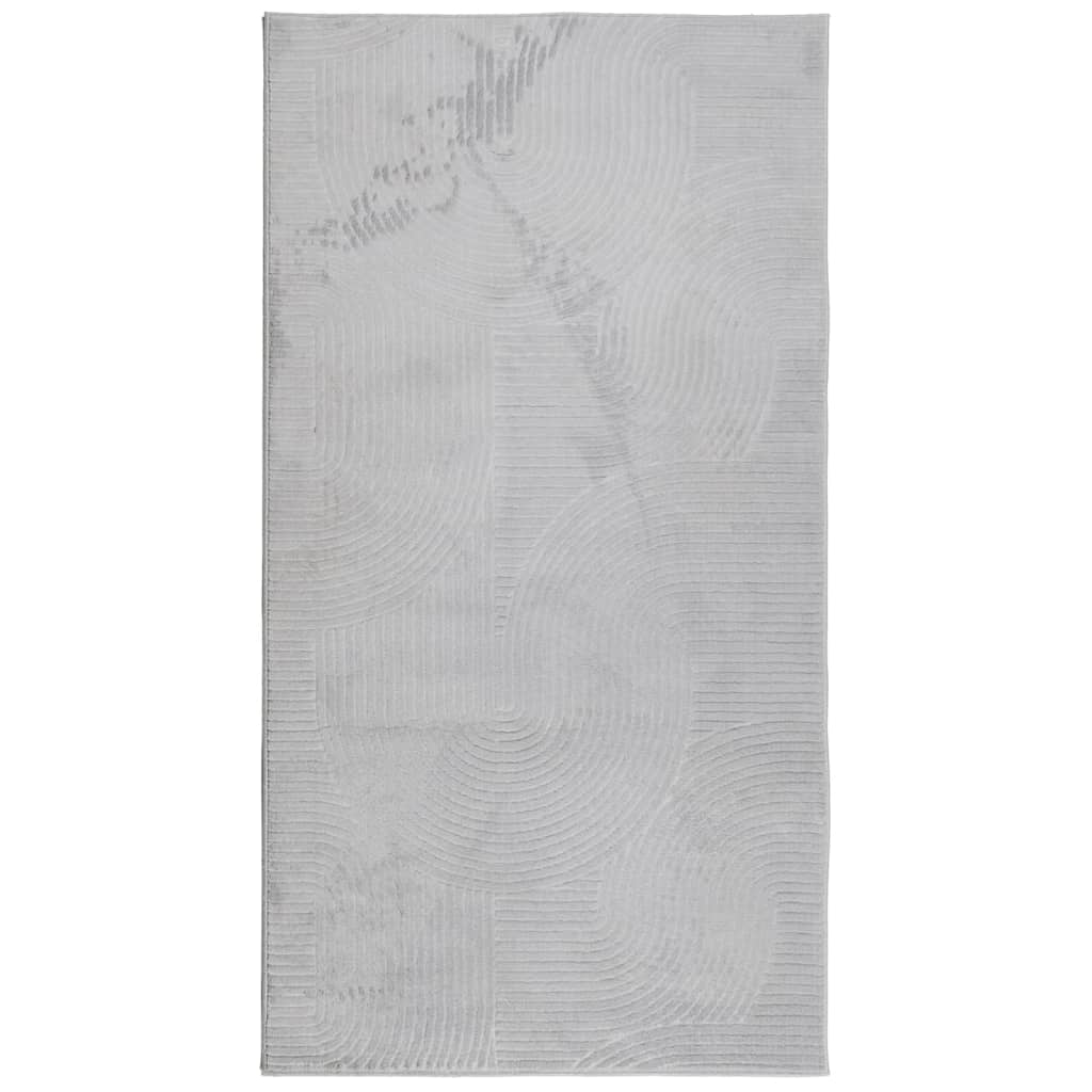 Alfombra de salón   alfombra de pelo corto look escandinavo iza gris 80x150 cm cfw65915