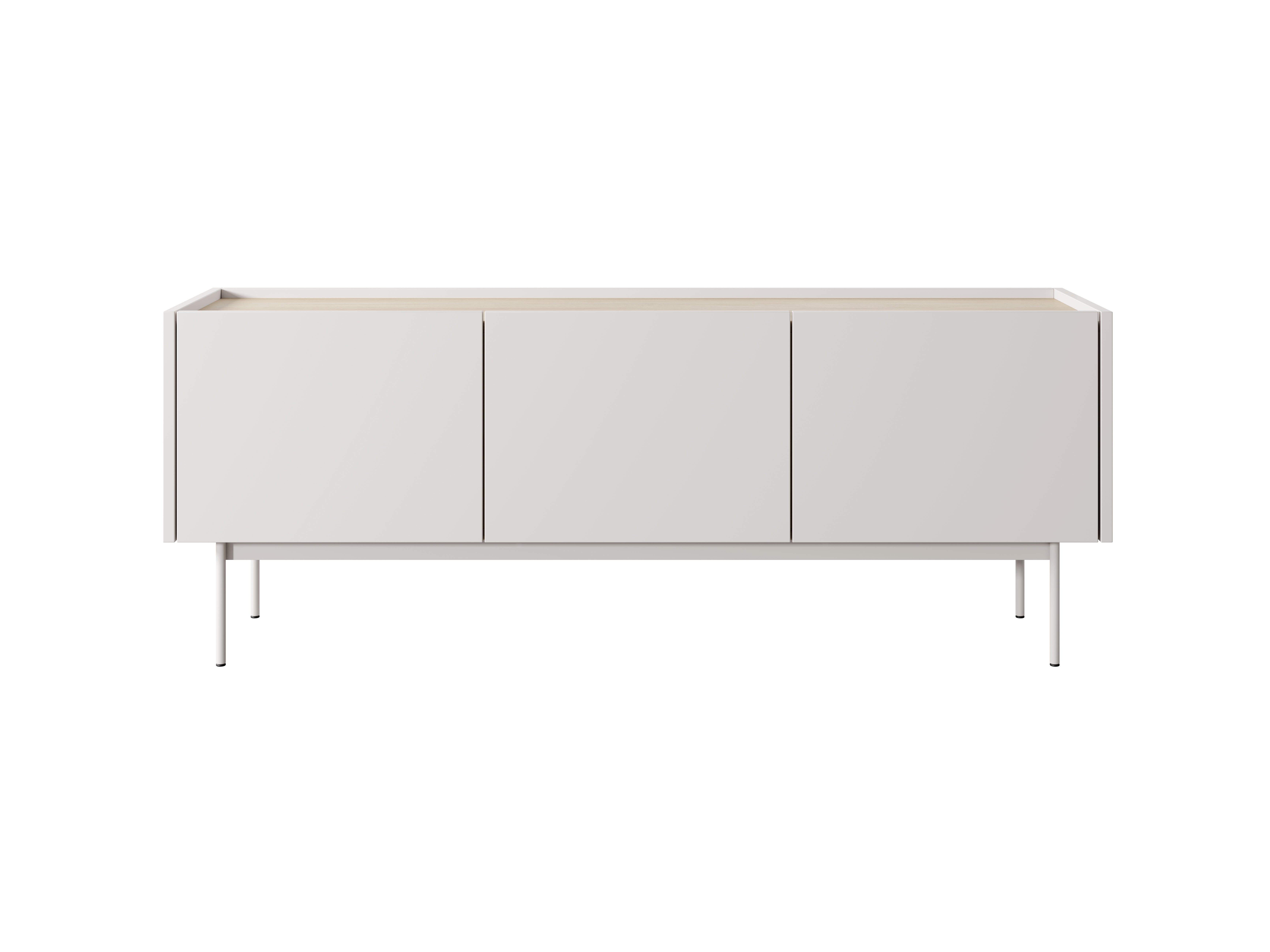 Szafka RTV, Kaszmir, blat: dąb Linea, 144 x 55 x 37 cm - 3