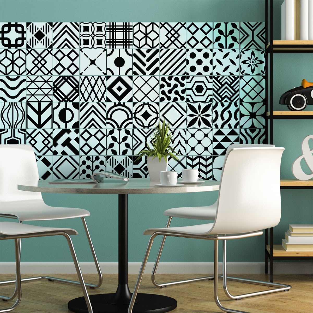 Adesivo Piastrelle Del Pavimento Stella Antiscivolo - Sticker Adesivo Adesivi Murali 60x60cm 87109768