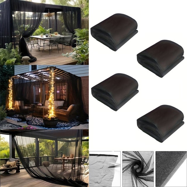 Moustiquaire pour pergola Avila Graphite 4 x 3 m - Polyester Unisexe