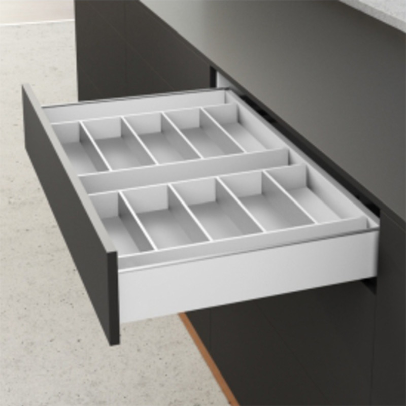 Range couverts orgatray 630 - Décor : Anthracite - Pour tiroir de profondeur : 550 mm - Profondeur : 523 mm - HETTICH - 2